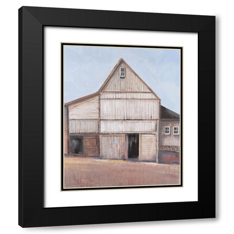 Barn Textures II Black Modern Wood Framed Art Print with Double Matting by OToole, Tim