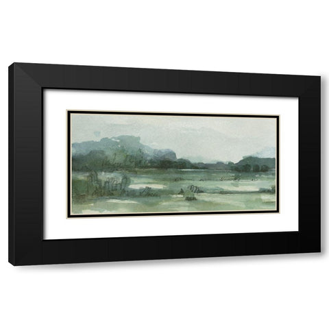 Marshy Landscape I Black Modern Wood Framed Art Print with Double Matting by Caroline, Emma