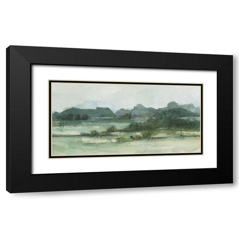 Marshy Landscape II Black Modern Wood Framed Art Print with Double Matting by Caroline, Emma
