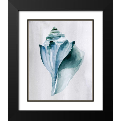 Soft Ocean Gems I Black Modern Wood Framed Art Print with Double Matting by Warren, Annie