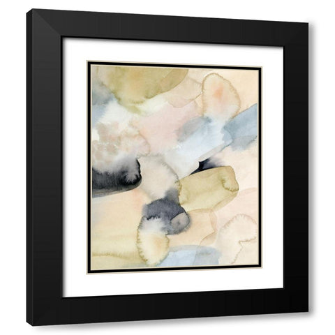 Salmon Rocks I Black Modern Wood Framed Art Print with Double Matting by Popp, Grace