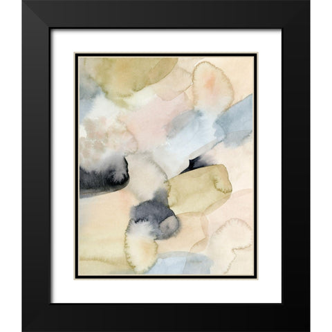 Salmon Rocks I Black Modern Wood Framed Art Print with Double Matting by Popp, Grace