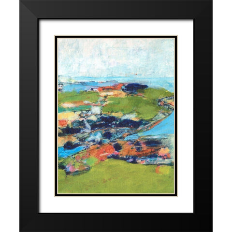 Country Road Trip II Black Modern Wood Framed Art Print with Double Matting by Fuchs, Jodi