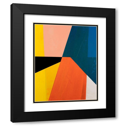 Modular IV Black Modern Wood Framed Art Print with Double Matting by Fuchs, Jodi