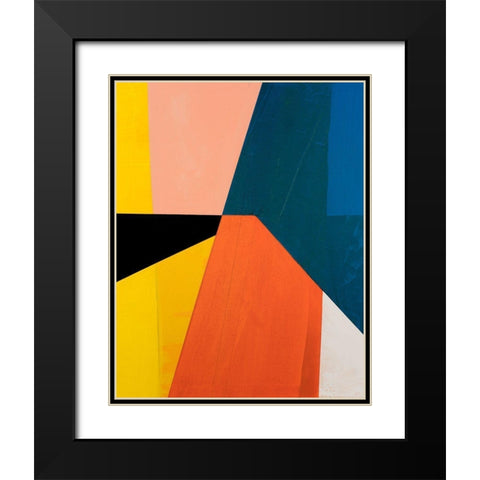 Modular IV Black Modern Wood Framed Art Print with Double Matting by Fuchs, Jodi