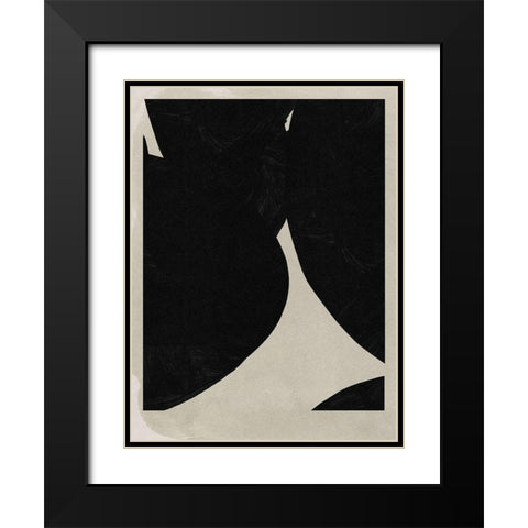 Big Graphic I Black Modern Wood Framed Art Print with Double Matting by Green, Jacob
