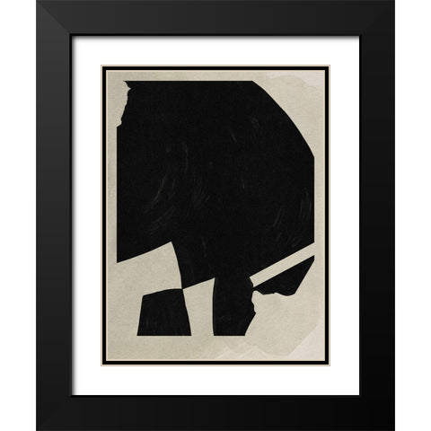 Big Graphic II Black Modern Wood Framed Art Print with Double Matting by Green, Jacob