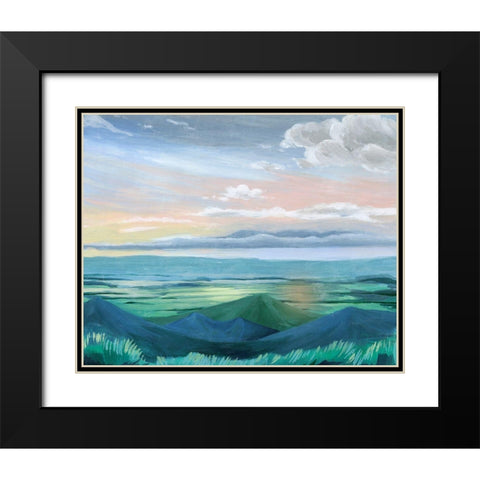 Sunset Outlook II Black Modern Wood Framed Art Print with Double Matting by Popp, Grace