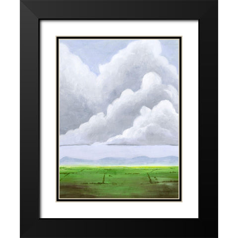 Hazy Horizon II Black Modern Wood Framed Art Print with Double Matting by Popp, Grace