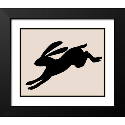 Animal Sprinter II Black Modern Wood Framed Art Print with Double Matting by Green, Jacob