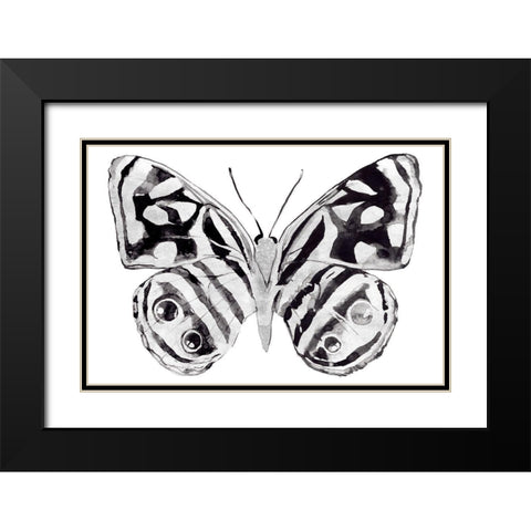 Monochrome Wings Whole II Black Modern Wood Framed Art Print with Double Matting by Warren, Annie