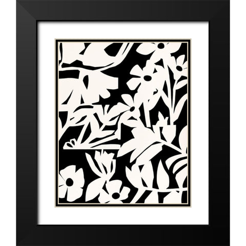 Cut Out Fields II Black Modern Wood Framed Art Print with Double Matting by Warren, Annie