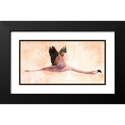 Touching Down II Black Modern Wood Framed Art Print with Double Matting by Warren, Annie