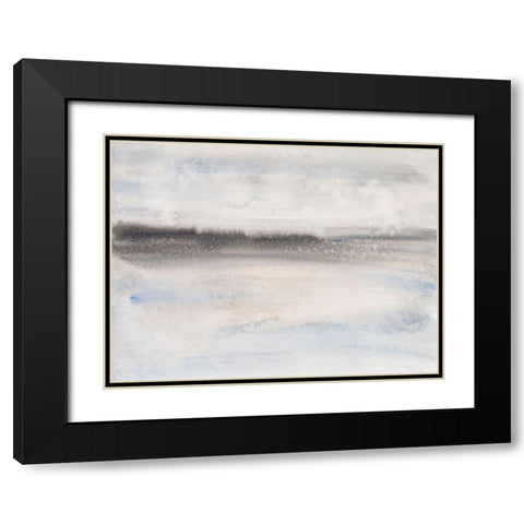 Coastal Impression I Black Modern Wood Framed Art Print with Double Matting by Holland, J.