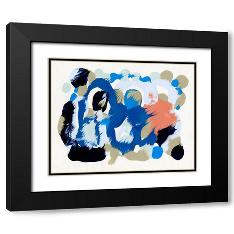 Legato I Black Modern Wood Framed Art Print with Double Matting by Caroline, Emma