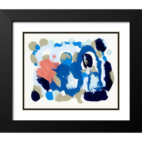 Legato II Black Modern Wood Framed Art Print with Double Matting by Caroline, Emma