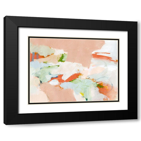 Melon and Matcha I Black Modern Wood Framed Art Print with Double Matting by Barnes, Victoria