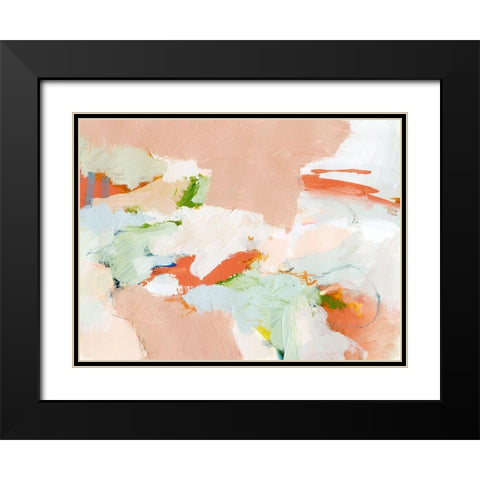Melon and Matcha I Black Modern Wood Framed Art Print with Double Matting by Barnes, Victoria