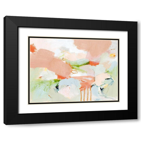 Melon and Matcha II Black Modern Wood Framed Art Print with Double Matting by Barnes, Victoria