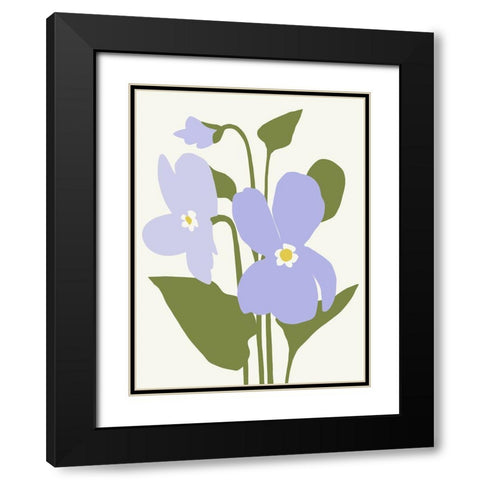 Graphic Botanic III Black Modern Wood Framed Art Print with Double Matting by Barnes, Victoria