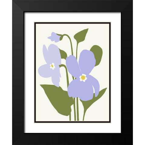 Graphic Botanic III Black Modern Wood Framed Art Print with Double Matting by Barnes, Victoria