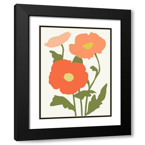 Graphic Botanic IV Black Modern Wood Framed Art Print with Double Matting by Barnes, Victoria