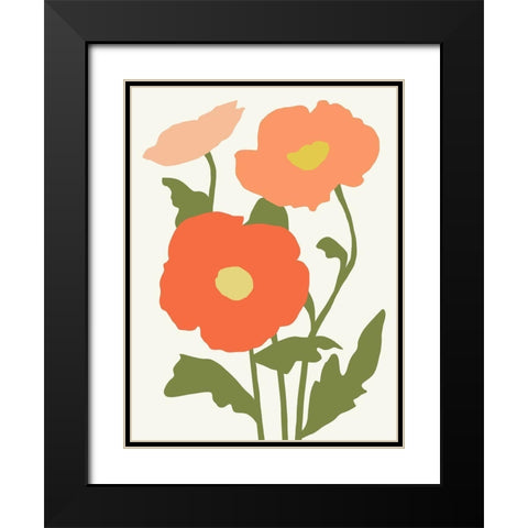 Graphic Botanic IV Black Modern Wood Framed Art Print with Double Matting by Barnes, Victoria