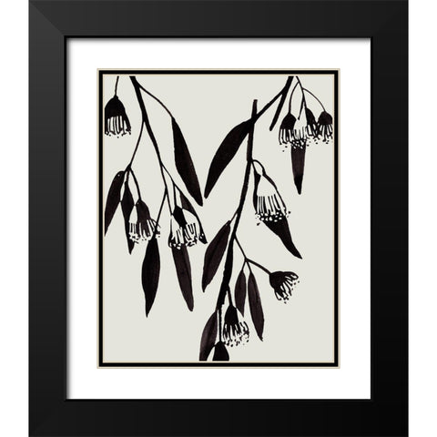 Wind Sway I Black Modern Wood Framed Art Print with Double Matting by Wang, Melissa