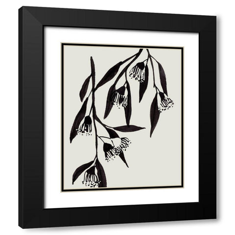 Wind Sway II Black Modern Wood Framed Art Print with Double Matting by Wang, Melissa