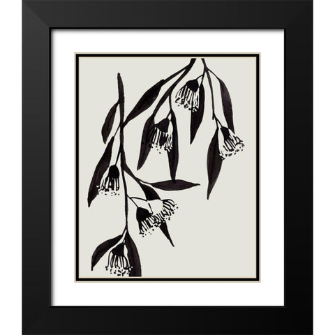 Wind Sway II Black Modern Wood Framed Art Print with Double Matting by Wang, Melissa