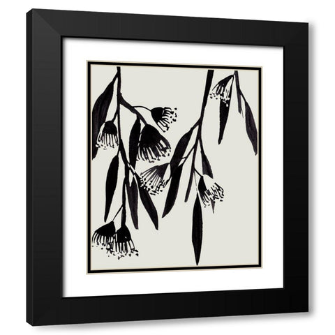 Wind Sway III Black Modern Wood Framed Art Print with Double Matting by Wang, Melissa