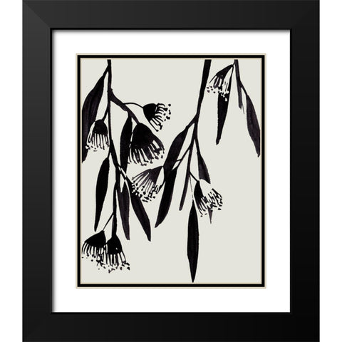 Wind Sway III Black Modern Wood Framed Art Print with Double Matting by Wang, Melissa