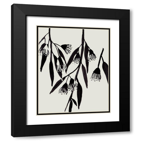 Wind Sway IV Black Modern Wood Framed Art Print with Double Matting by Wang, Melissa