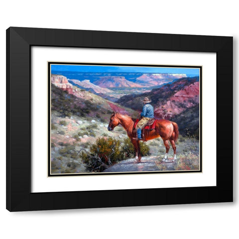 Mighty Pretty Spot Black Modern Wood Framed Art Print with Double Matting by Sorenson, Jack