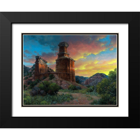Spell of the Palo Duro Black Modern Wood Framed Art Print with Double Matting by Sorenson, Jack