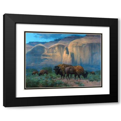 The Classic West Black Modern Wood Framed Art Print with Double Matting by Sorenson, Jack
