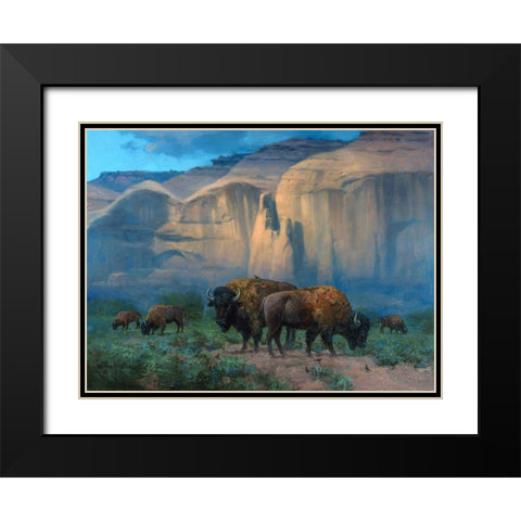 The Classic West Black Modern Wood Framed Art Print with Double Matting by Sorenson, Jack
