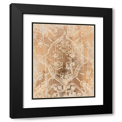 Earth Textile I Black Modern Wood Framed Art Print with Double Matting by Vess, June Erica