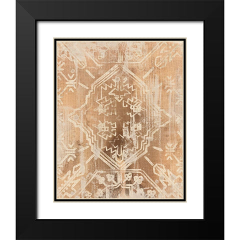 Earth Textile I Black Modern Wood Framed Art Print with Double Matting by Vess, June Erica