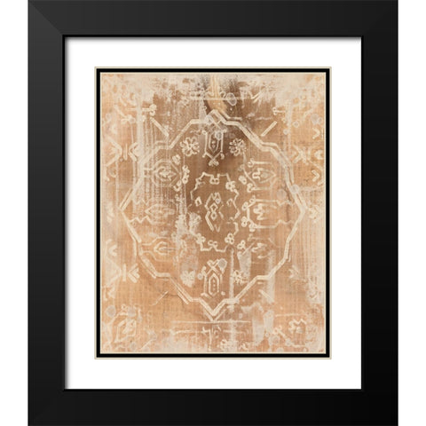 Earth Textile II Black Modern Wood Framed Art Print with Double Matting by Vess, June Erica