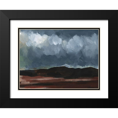 Ash Blue Sky II Black Modern Wood Framed Art Print with Double Matting by Parker, Jennifer Paxton