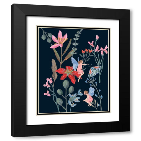 A Fairy Tale I Black Modern Wood Framed Art Print with Double Matting by Wang, Melissa