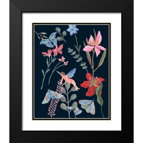 A Fairy Tale II Black Modern Wood Framed Art Print with Double Matting by Wang, Melissa