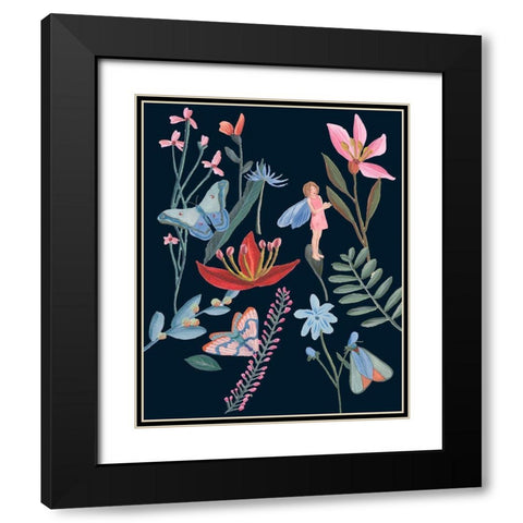 A Fairy Tale III Black Modern Wood Framed Art Print with Double Matting by Wang, Melissa