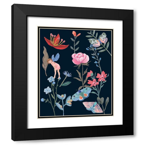 A Fairy Tale IV Black Modern Wood Framed Art Print with Double Matting by Wang, Melissa