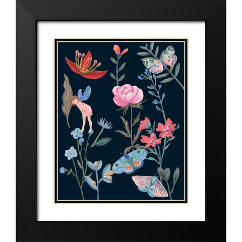 A Fairy Tale IV Black Modern Wood Framed Art Print with Double Matting by Wang, Melissa