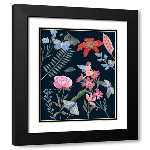 A Fairy Tale VI Black Modern Wood Framed Art Print with Double Matting by Wang, Melissa