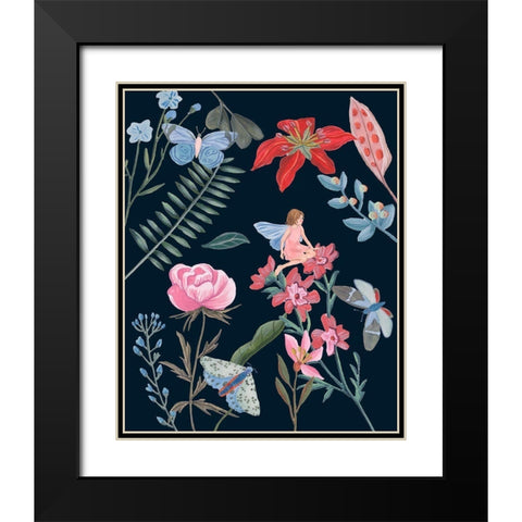 A Fairy Tale VI Black Modern Wood Framed Art Print with Double Matting by Wang, Melissa