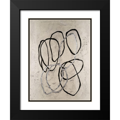Disengage II Black Modern Wood Framed Art Print with Double Matting by Willett, Michael