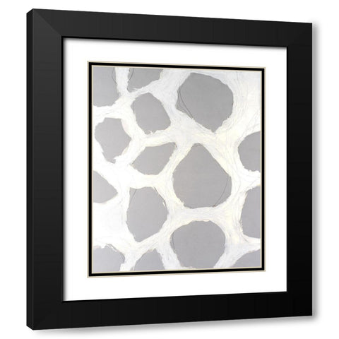 Sublunar II Black Modern Wood Framed Art Print with Double Matting by Willett, Michael